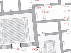Plan partiel de la Maison de masques à Délos. © Atlas de Délos IRAA - EFA.
